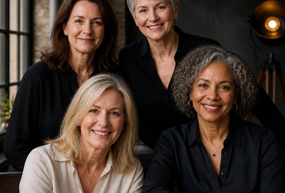 Natural Headshot Poses for Women Over 50